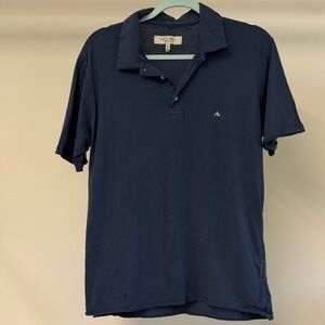 rag & bone Dark Blue Polo Shirt